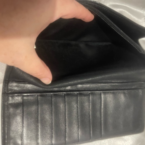 LOEWE MADRID Wallet Anagram Logo Long Bifold Leather Black Spain - Picture 6 of 9